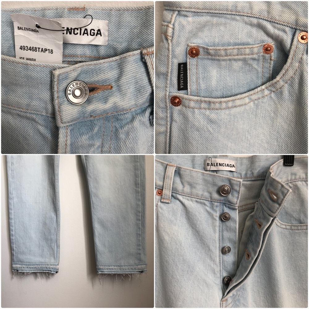 NWT Balenciaga Straight Leg Jeans - Picture 6 of 8